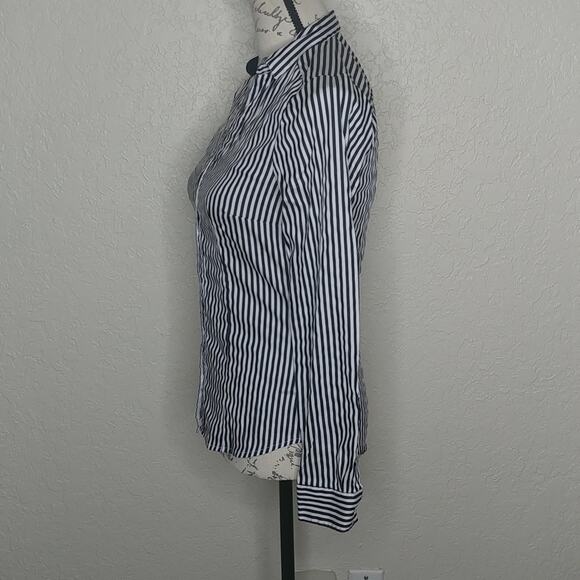 H&M Striped Button Front Shirt Size 4 - Picture 2 of 7